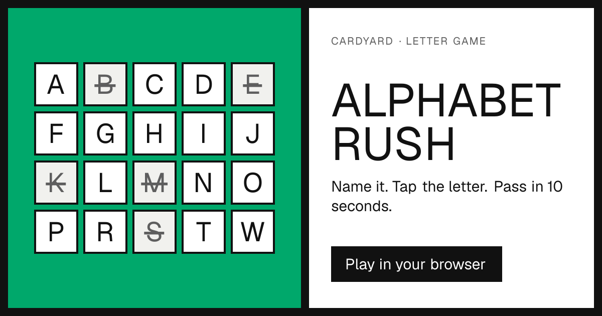 Tapple Online-Style Game | Play Alphabet Rush